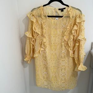 Forever 21- long sleeve yellow dress